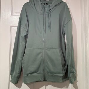 Mondetta Light Green Zip-Up Hoodie